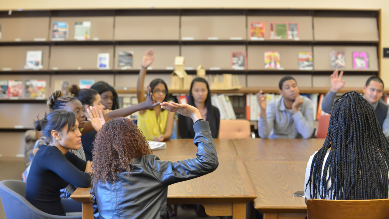 East Boston High School students