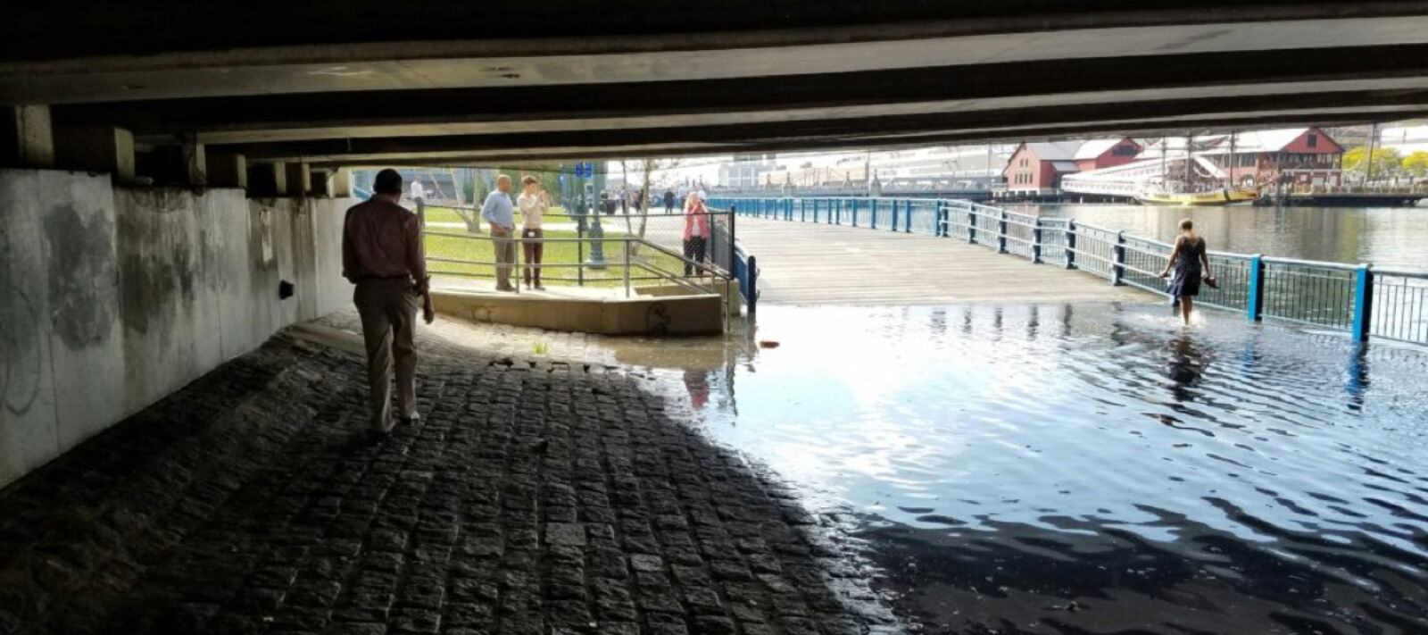 King tide causes flooding in Boston