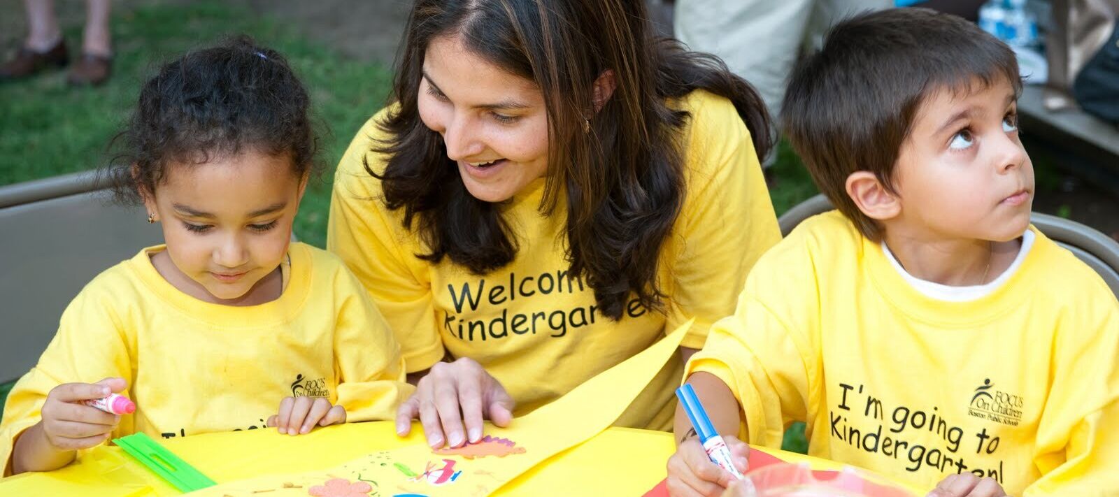 Children pictured at countdown to kindergarten
