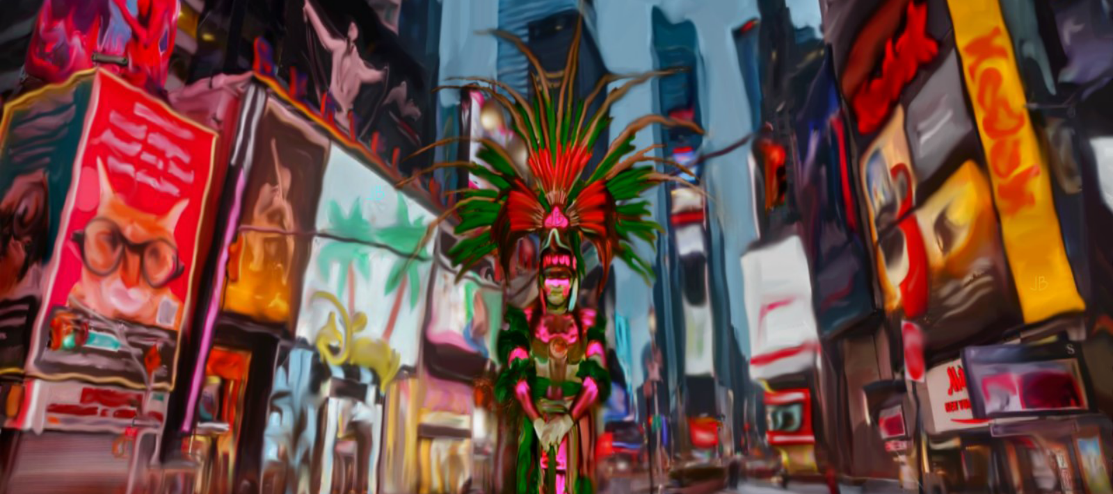 Justin makes visual art in Western Massachusetts based on
his worldview as a person of Anishaabe (Ojibwe) and African American heritage.