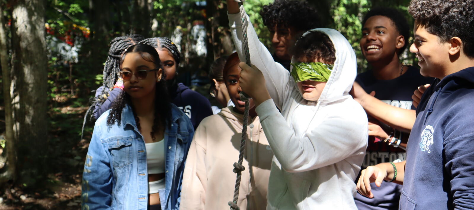 Boston Green Academy Students Outside